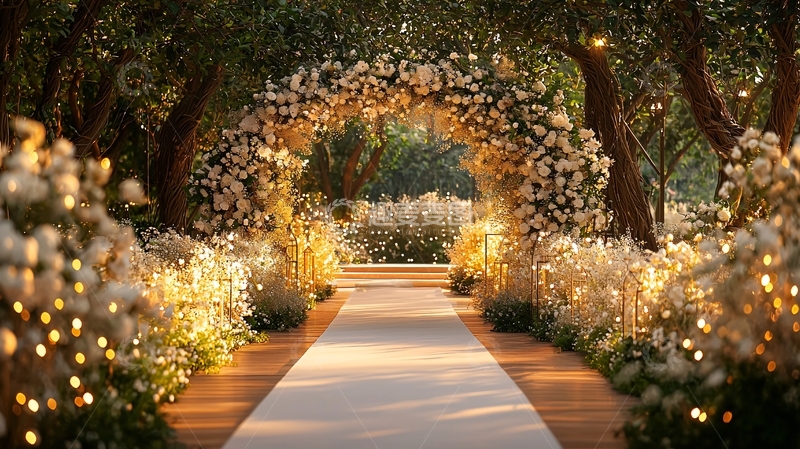 高清大图下载【趣麦麦图】户外婚礼仪式背景
