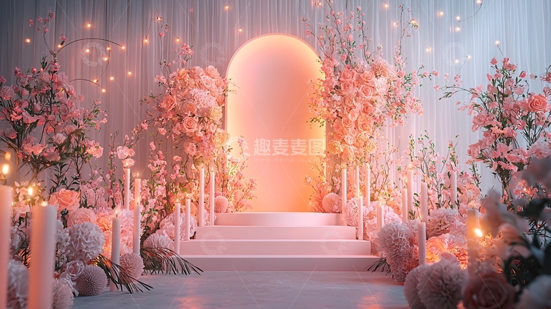 高清大图下载【趣麦麦图】浪漫婚礼背景