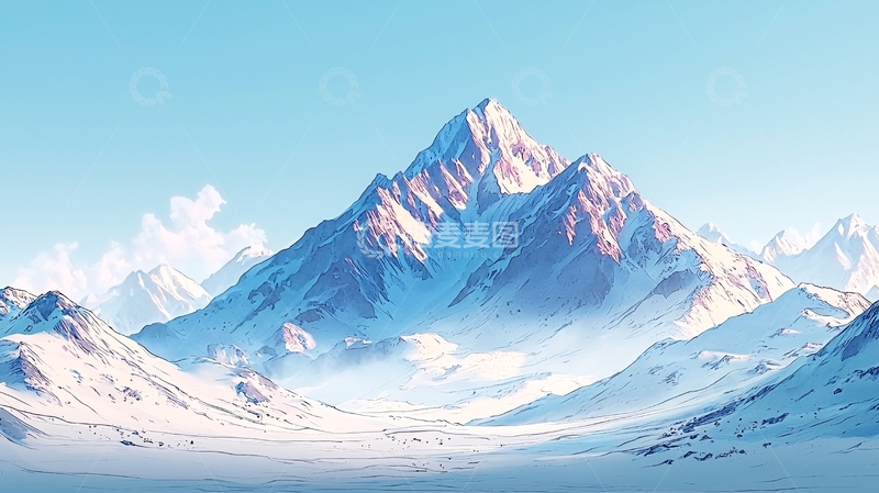 高清大图下载【趣麦麦图】雪山