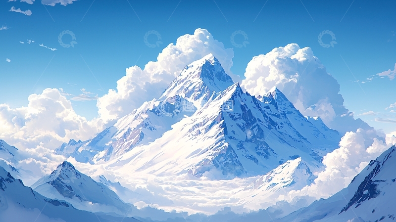 高清大图下载【趣麦麦图】雪山云海
