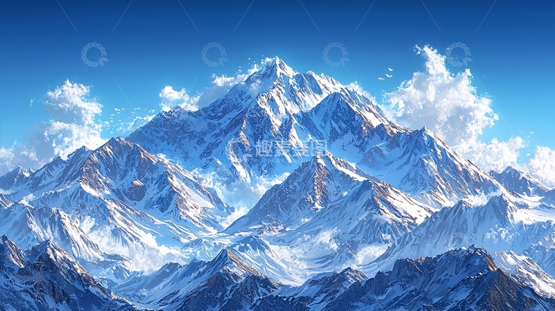 高清大图下载【趣麦麦图】雪山