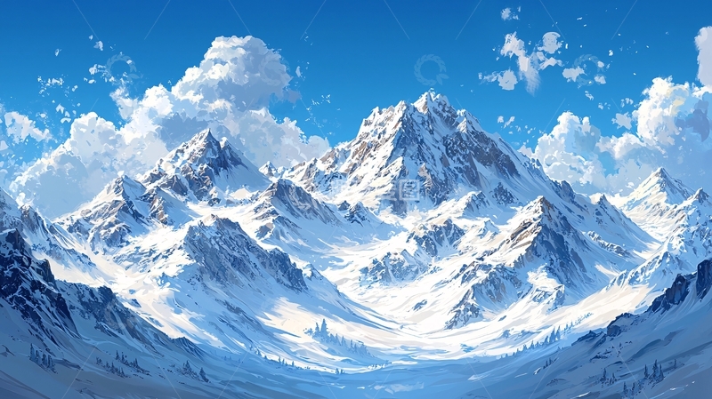 高清大图下载【趣麦麦图】雪山