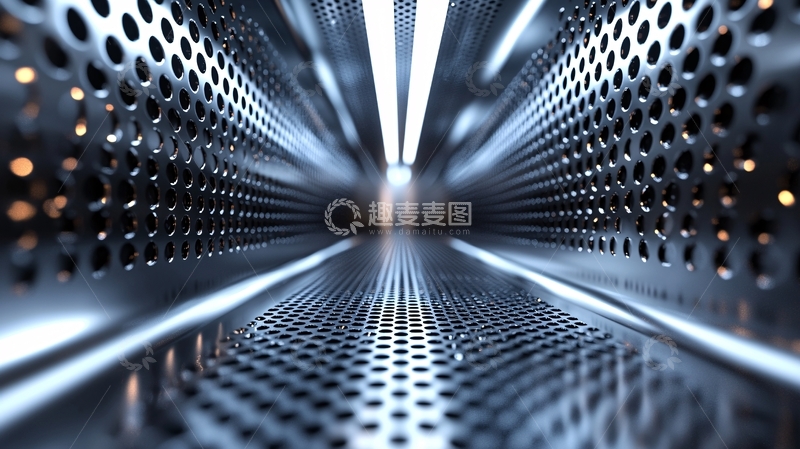 高清大图下载【趣麦麦图】金属通道