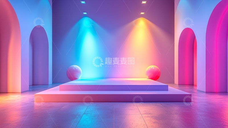 高清大图下载【趣麦麦图】霓虹灯背景