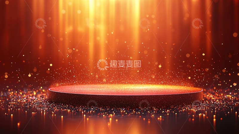 高清大图下载【趣麦麦图】金色舞台灯光
