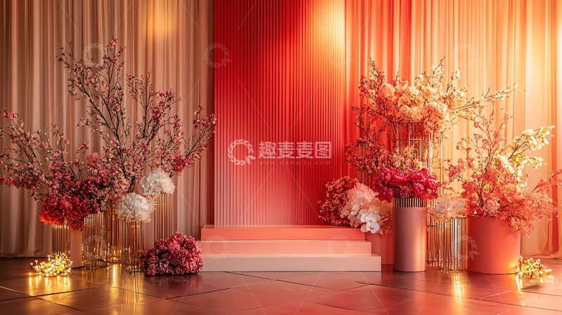 高清大图下载【趣麦麦图】暖色调婚礼仪式背景