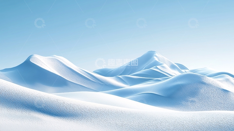 高清大图下载【趣麦麦图】极简雪山风景