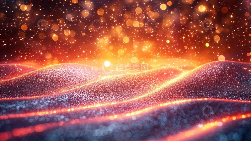 高清大图下载【趣麦麦图】光影流动的能量波纹