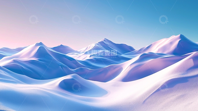 高清大图下载【趣麦麦图】梦幻雪山风景