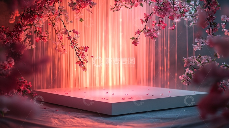 高清大图下载【趣麦麦图】粉色樱花背景