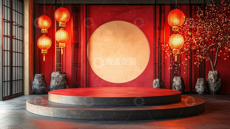 高清大图下载【趣麦麦图】中式背景