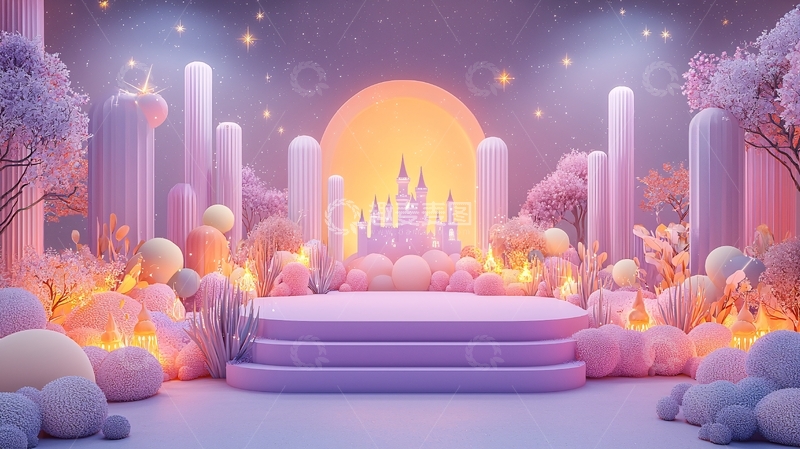 高清大图下载【趣麦麦图】梦幻城堡场景