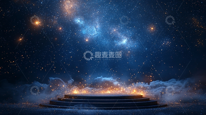 高清大图下载【趣麦麦图】梦幻星空背景