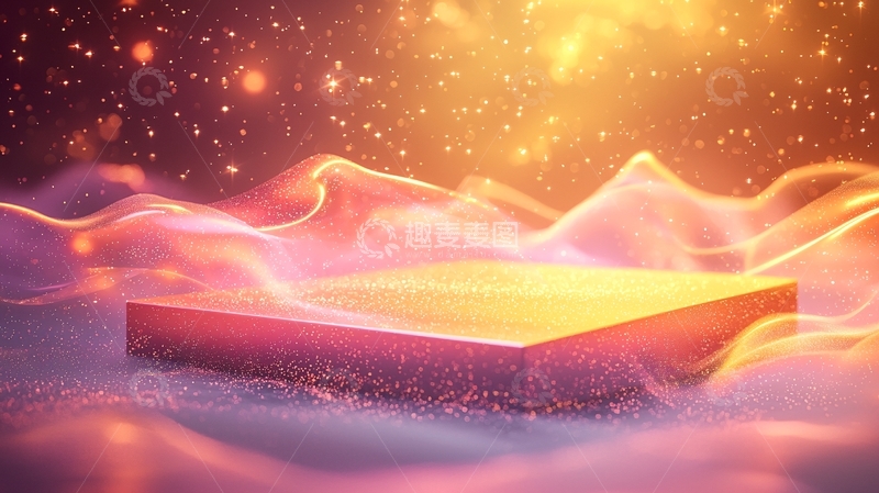 高清大图下载【趣麦麦图】光效梦幻产品展示台