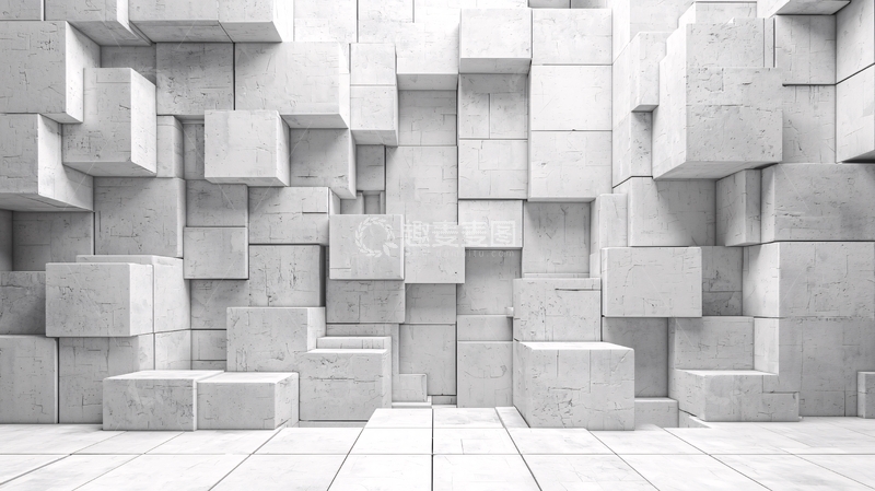 高清大图下载【趣麦麦图】抽象几何背景