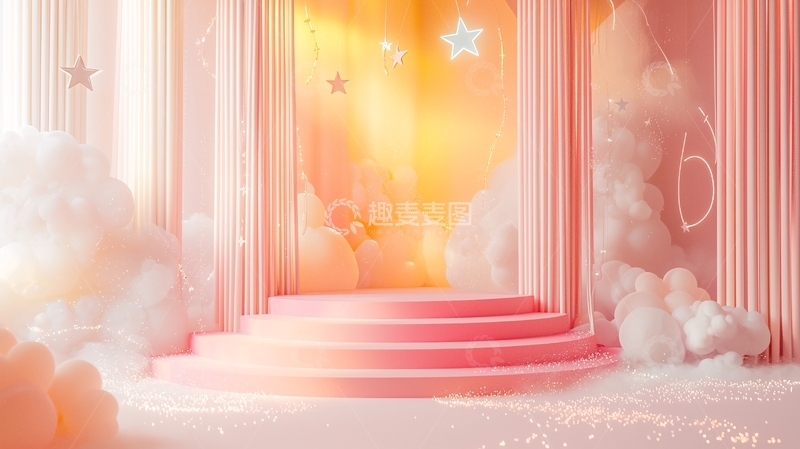 高清大图下载【趣麦麦图】粉色梦幻场景