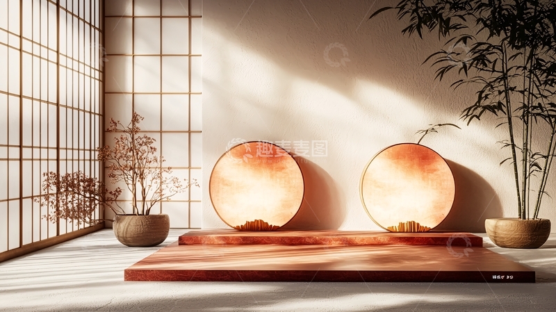 高清大图下载【趣麦麦图】日式极简产品展示台