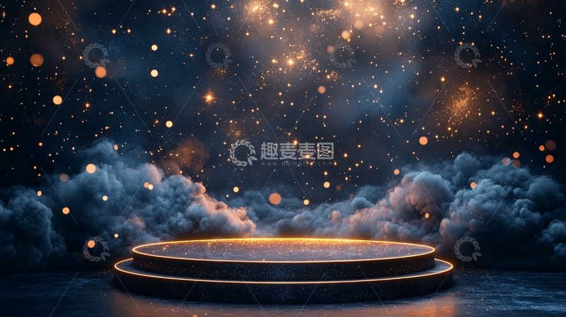 高清大图下载【趣麦麦图】梦幻星空舞台