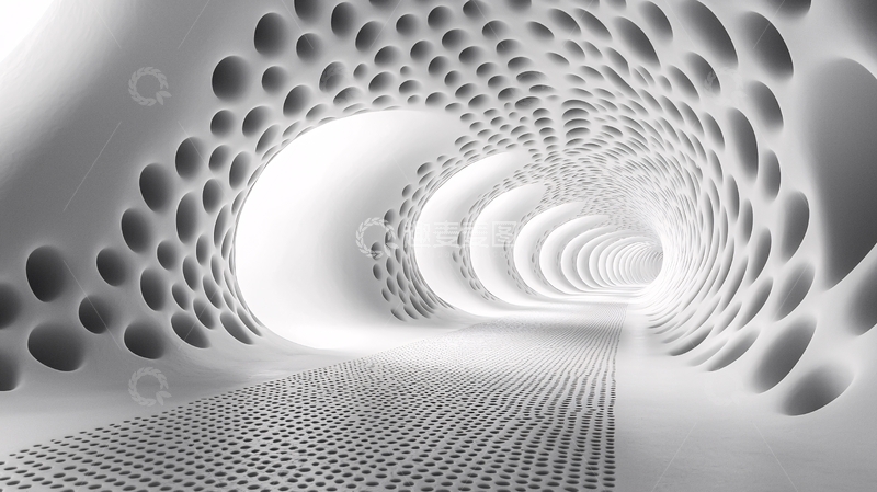 高清大图下载【趣麦麦图】抽象隧道