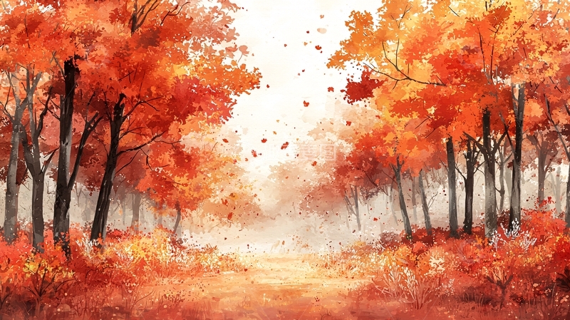 高清大图下载【趣麦麦图】秋日森林小路