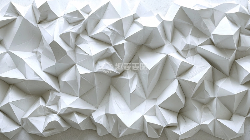 高清大图下载【趣麦麦图】抽象白色几何背景