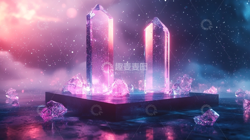 高清大图下载【趣麦麦图】宇宙水晶