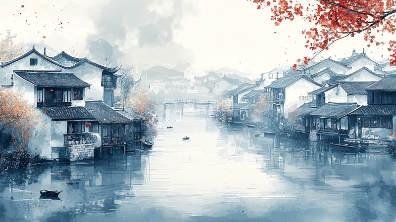 高清大图下载【趣麦麦图】水墨江南