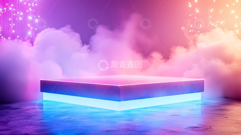 高清大图下载【趣麦麦图】霓虹灯梦幻舞台
