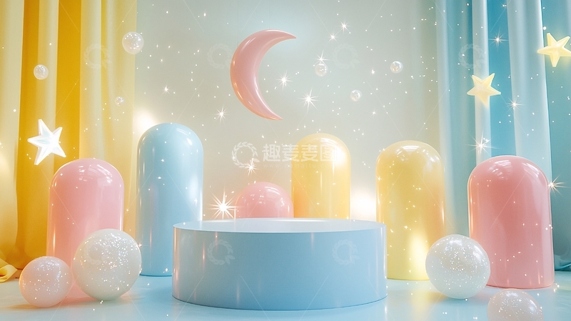 高清大图下载【趣麦麦图】梦幻甜美背景