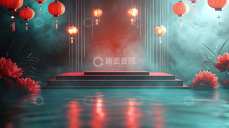 高清大图下载【趣麦麦图】中式背景