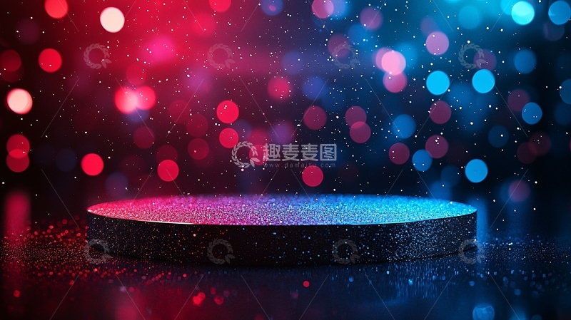 高清大图下载【趣麦麦图】炫彩舞台背景