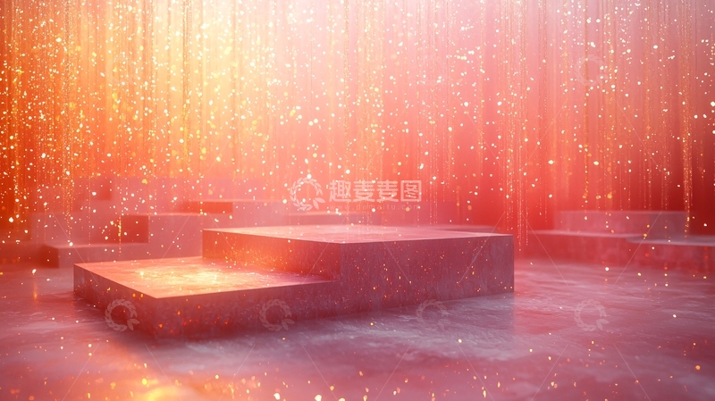 高清大图下载【趣麦麦图】光影梦幻舞台背景