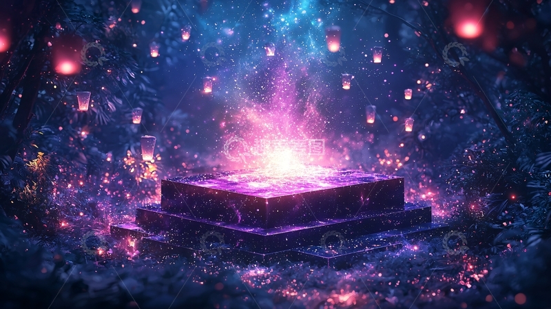 高清大图下载【趣麦麦图】魔幻场景舞台灯光梦幻