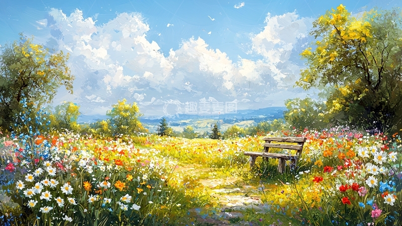 高清大图下载【趣麦麦图】春日田园风景