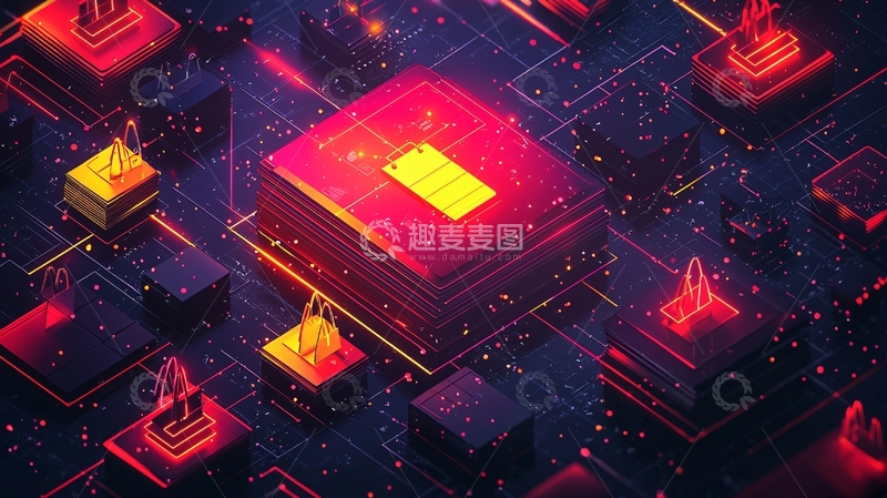 高清大图下载【趣麦麦图】抽象科技背景