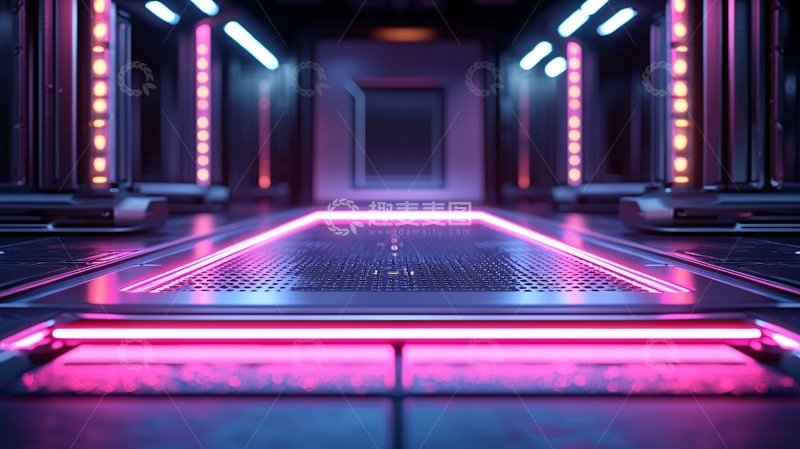 高清大图下载【趣麦麦图】科幻走廊