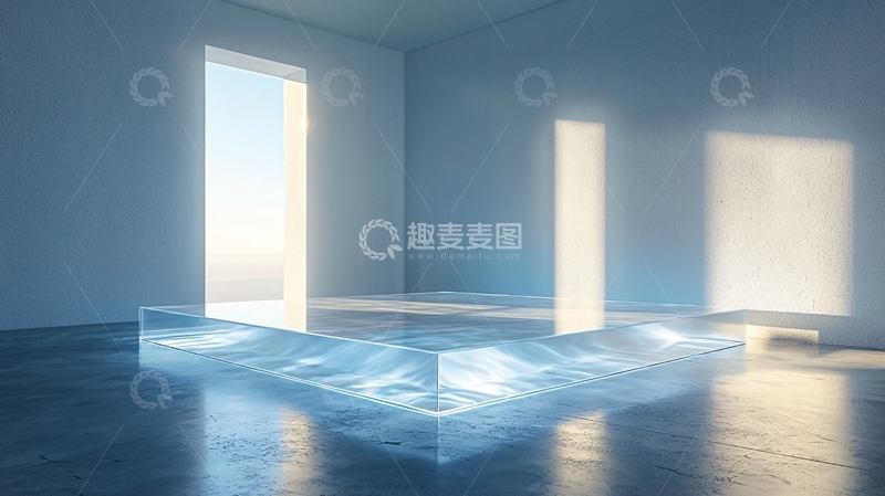 高清大图下载【趣麦麦图】-透明玻璃水池