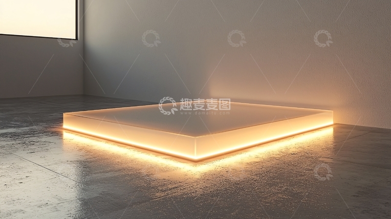 高清大图下载【趣麦麦图】发光方形平台