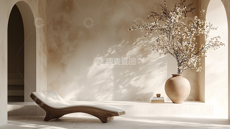 高清大图下载【趣麦麦图】极简风室内休闲场景