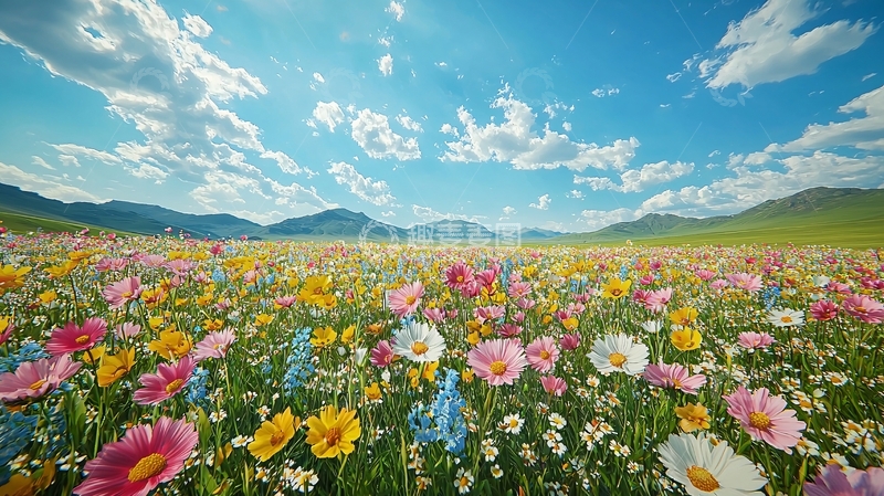 高清大图下载【趣麦麦图】彩色花海