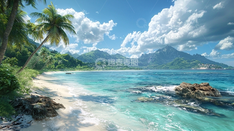 高清大图下载【趣麦麦图】热带海滩风景