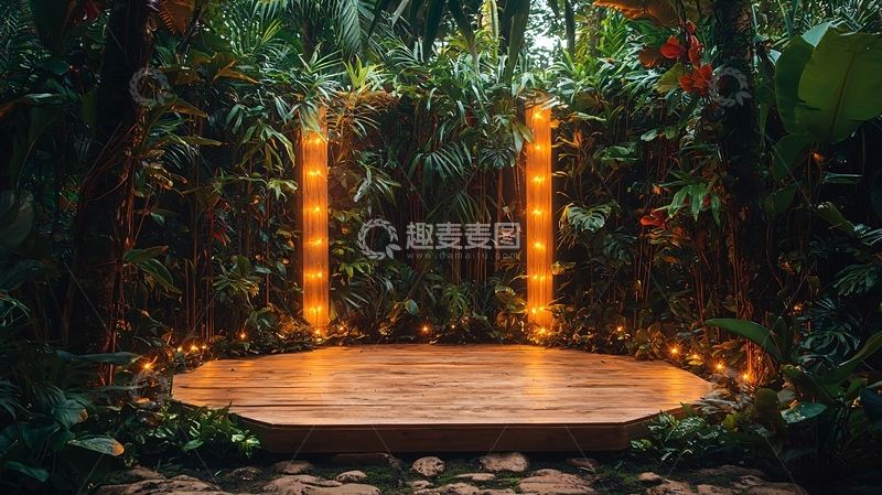 高清大图下载【趣麦麦图】热带雨林舞台