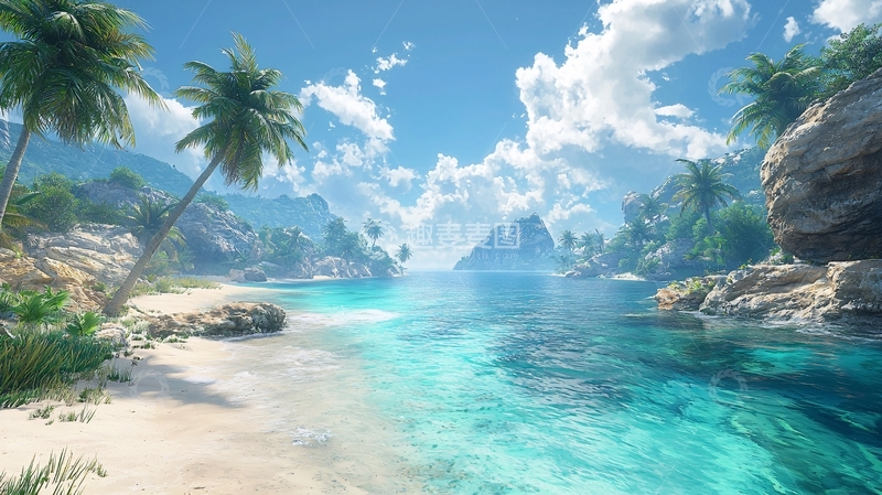 高清大图下载【趣麦麦图】热带海滩风光