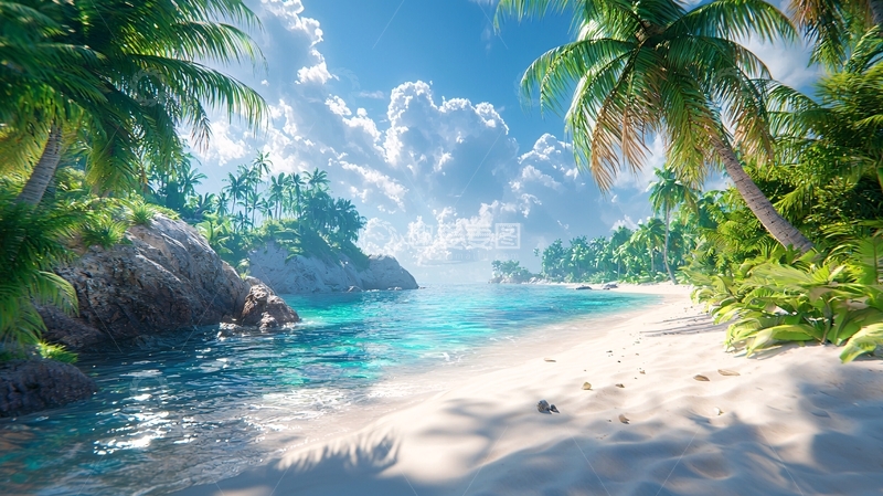 高清大图下载【趣麦麦图】热带海滩风光