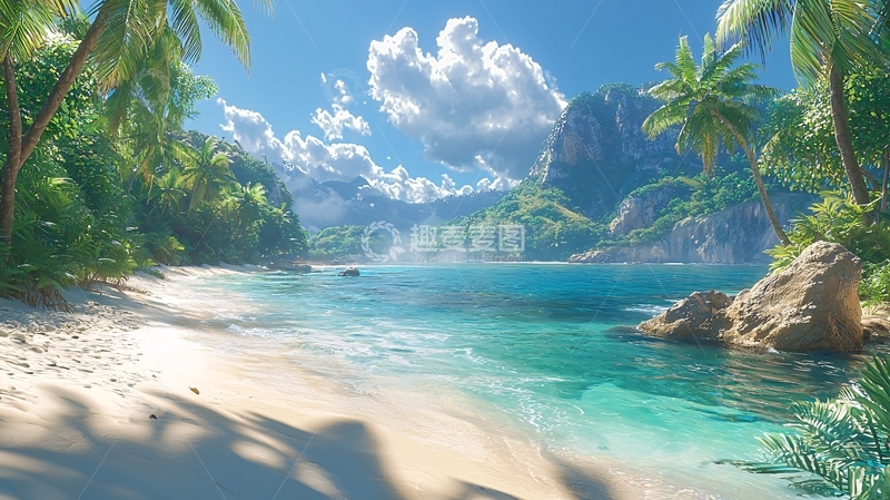 高清大图下载【趣麦麦图】热带海滩风景