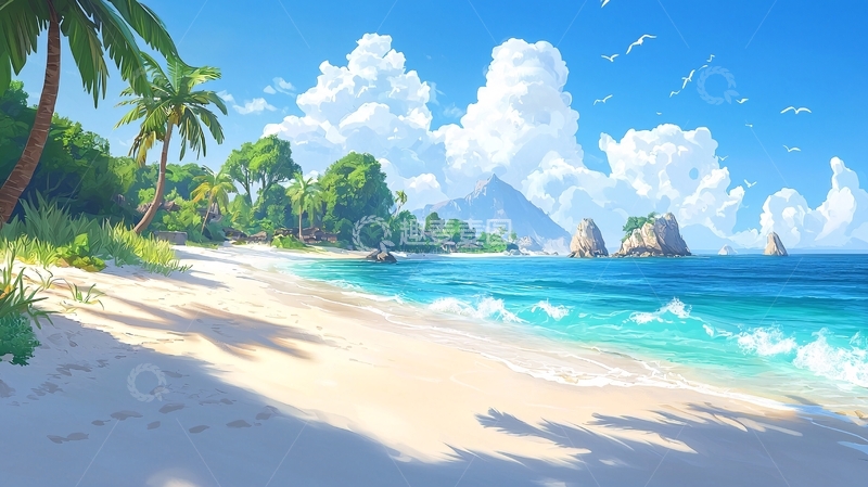 高清大图下载【趣麦麦图】热带海滩风景