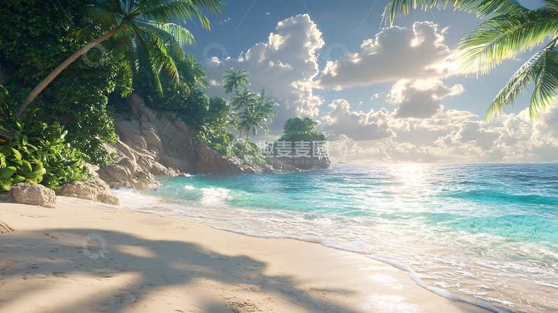 高清大图下载【趣麦麦图】热带海滩风景