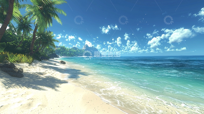 高清大图下载【趣麦麦图】热带海滩风景