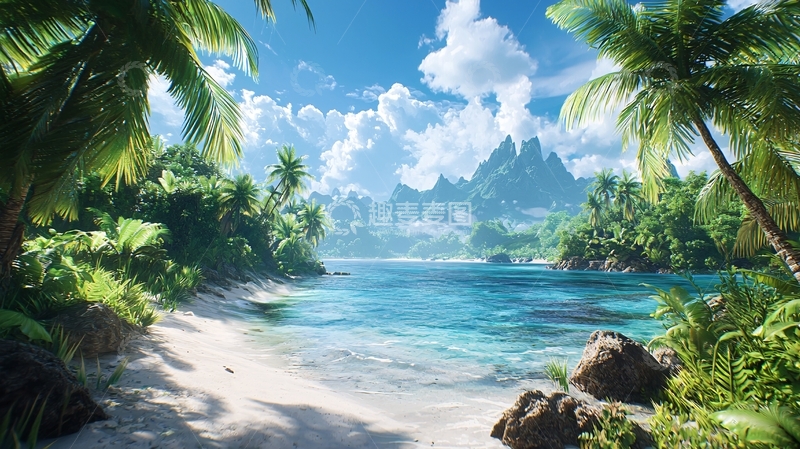 高清大图下载【趣麦麦图】热带海滩风光