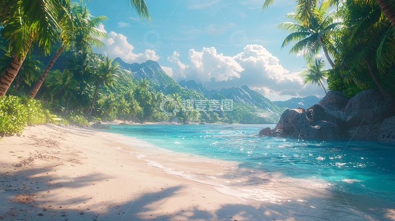 高清大图下载【趣麦麦图】热带海滩风光